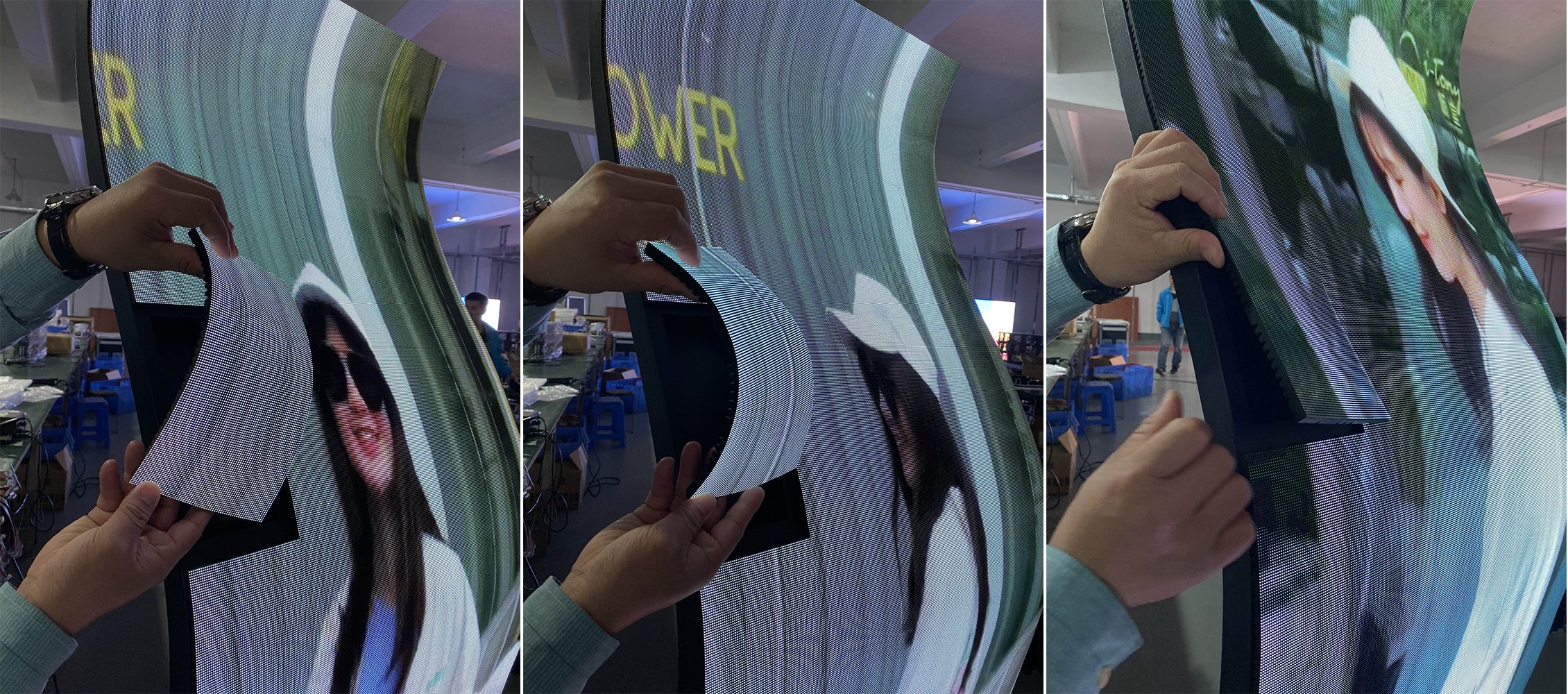  Pantalla LED de soporte de p&oacute;ster