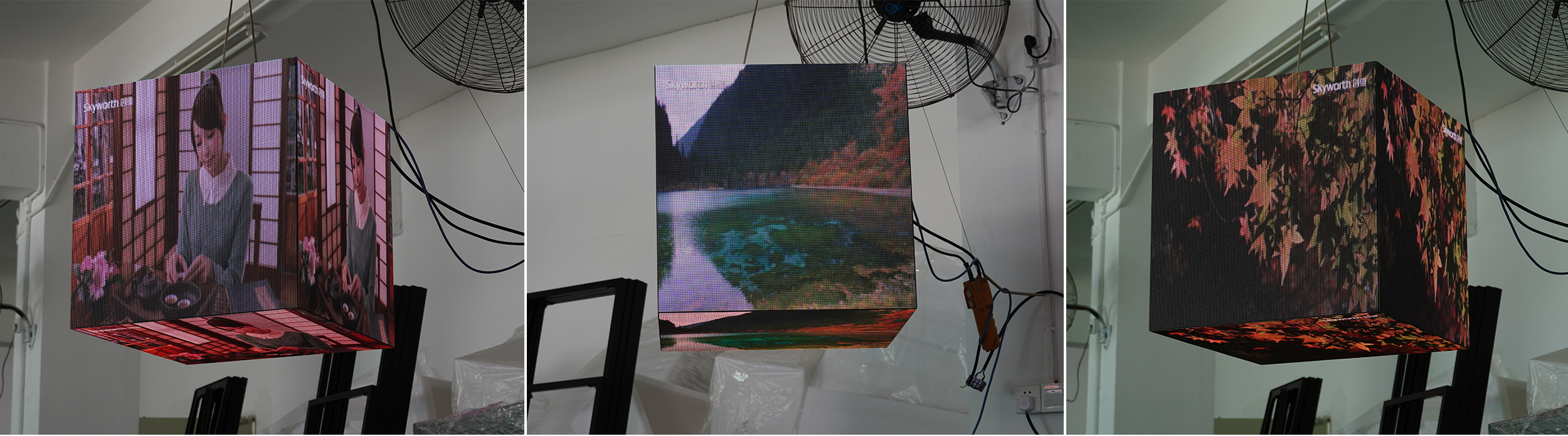 Pantalla de cubos LED 3D de la pantalla publicitaria de 5 caras