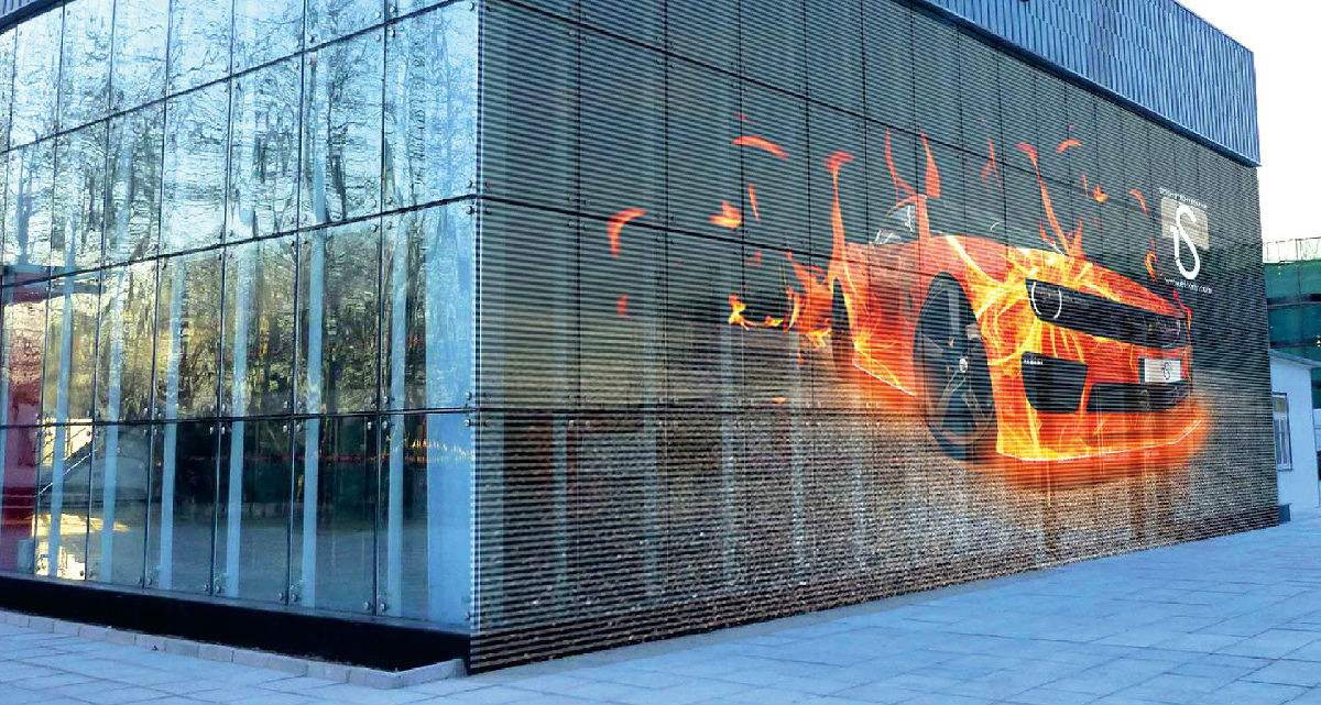 pantalla LED transparente fija